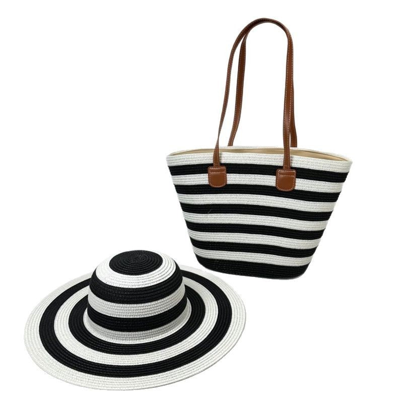 Beach Sun Hat Large Capacity Shoulder Bag Hat Suit