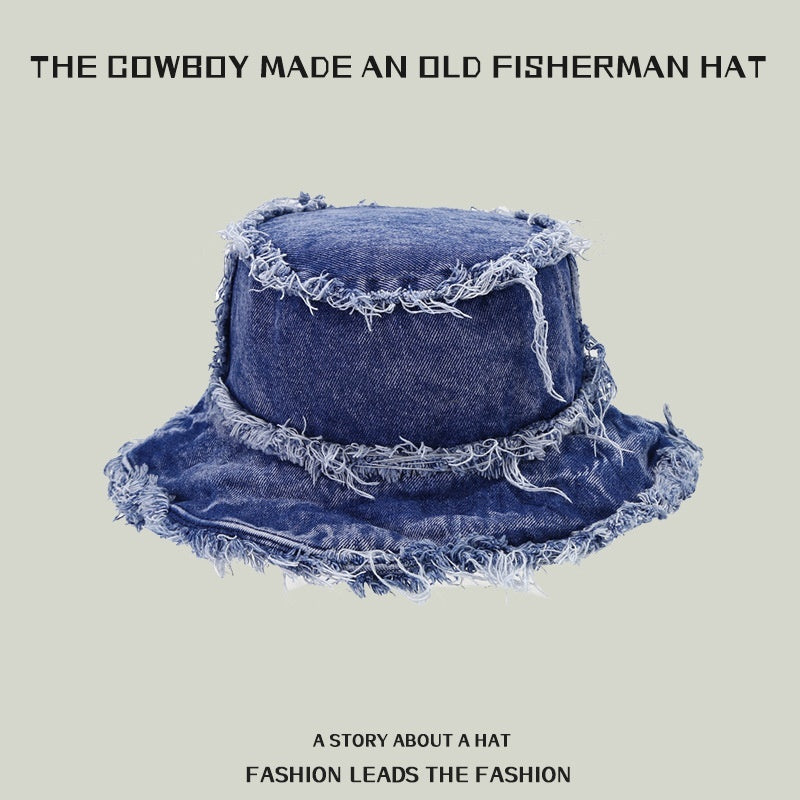 Washed Old Burr Double-sided Wear Bucket Hat