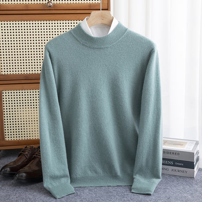 Half-collar Wool Sweater Male