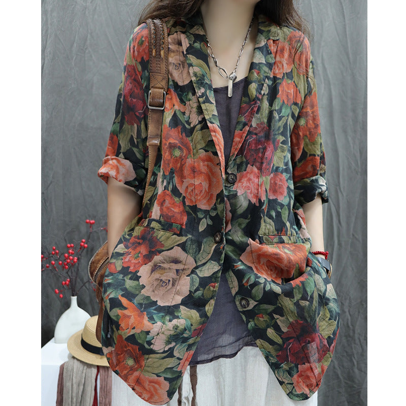 Women's Loose Personality Western Style Leisure Jacket
