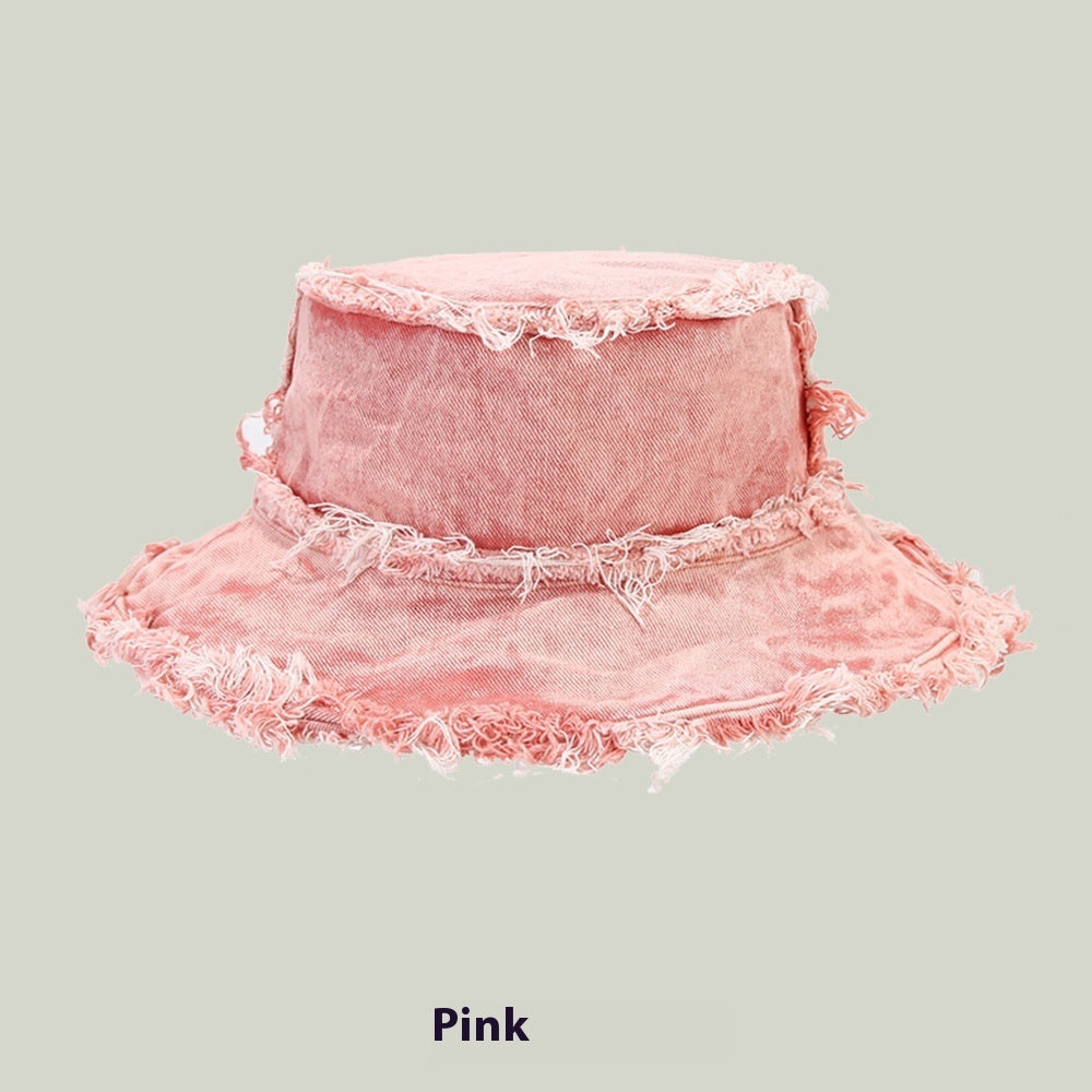 Washed Old Burr Double-sided Wear Bucket Hat