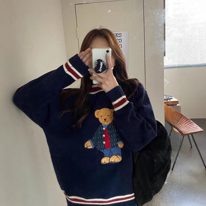 Loose And Lazy Style Knitwear