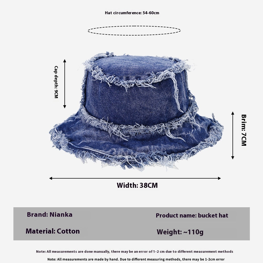 Washed Old Burr Double-sided Wear Bucket Hat