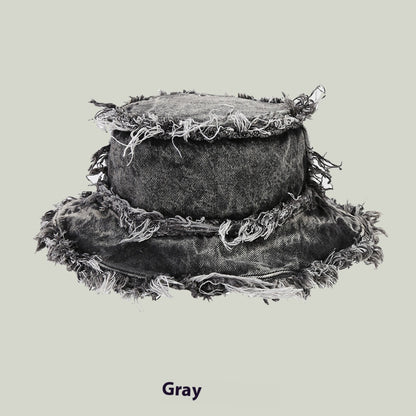 Washed Old Burr Double-sided Wear Bucket Hat