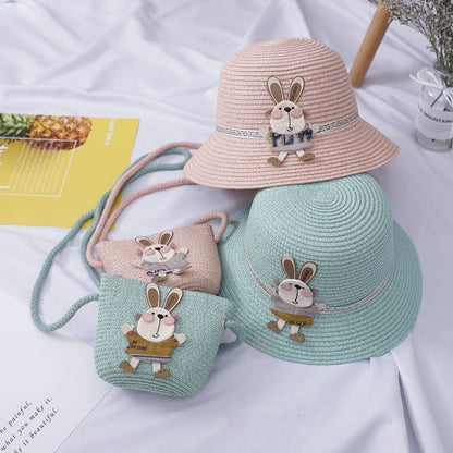 Summer Baby Girl Cute Beach Hat Bag